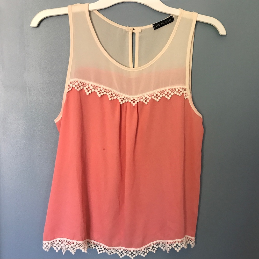 Peach Lace top